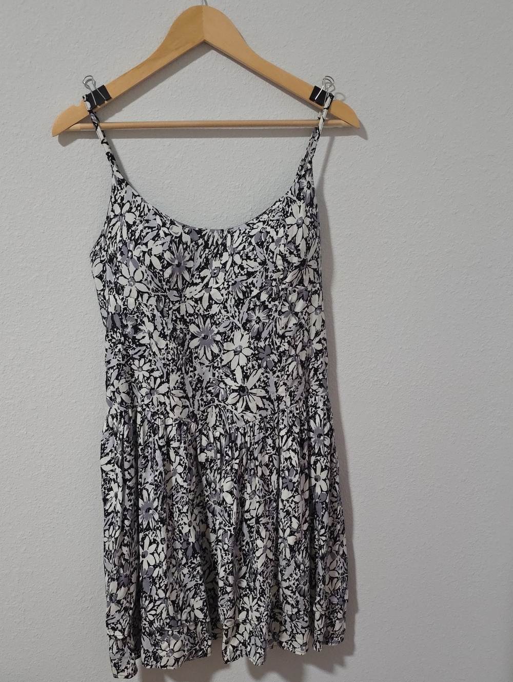 Fire Los Angeles Black & White Floral Mini Dress